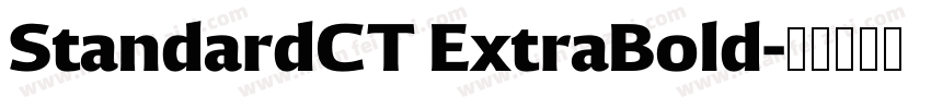 StandardCT ExtraBold字体转换